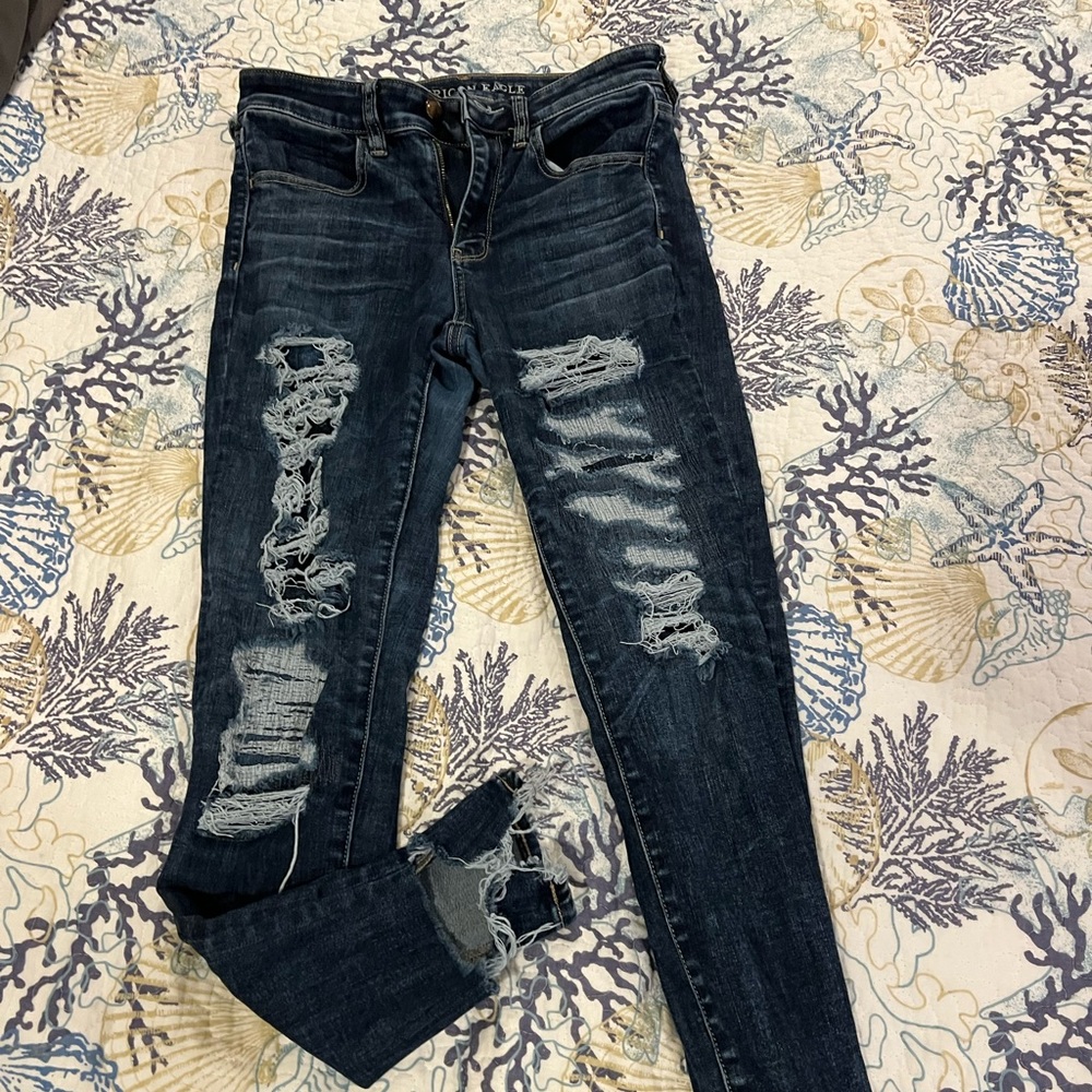 American Eagle ripped jeans